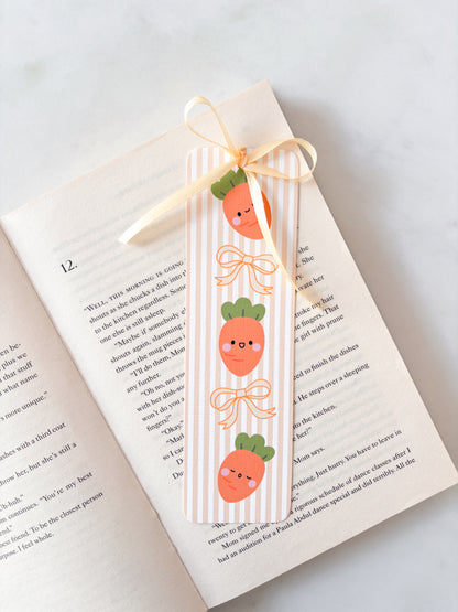 Cute Carrot Bookmark | Spring Bookmark