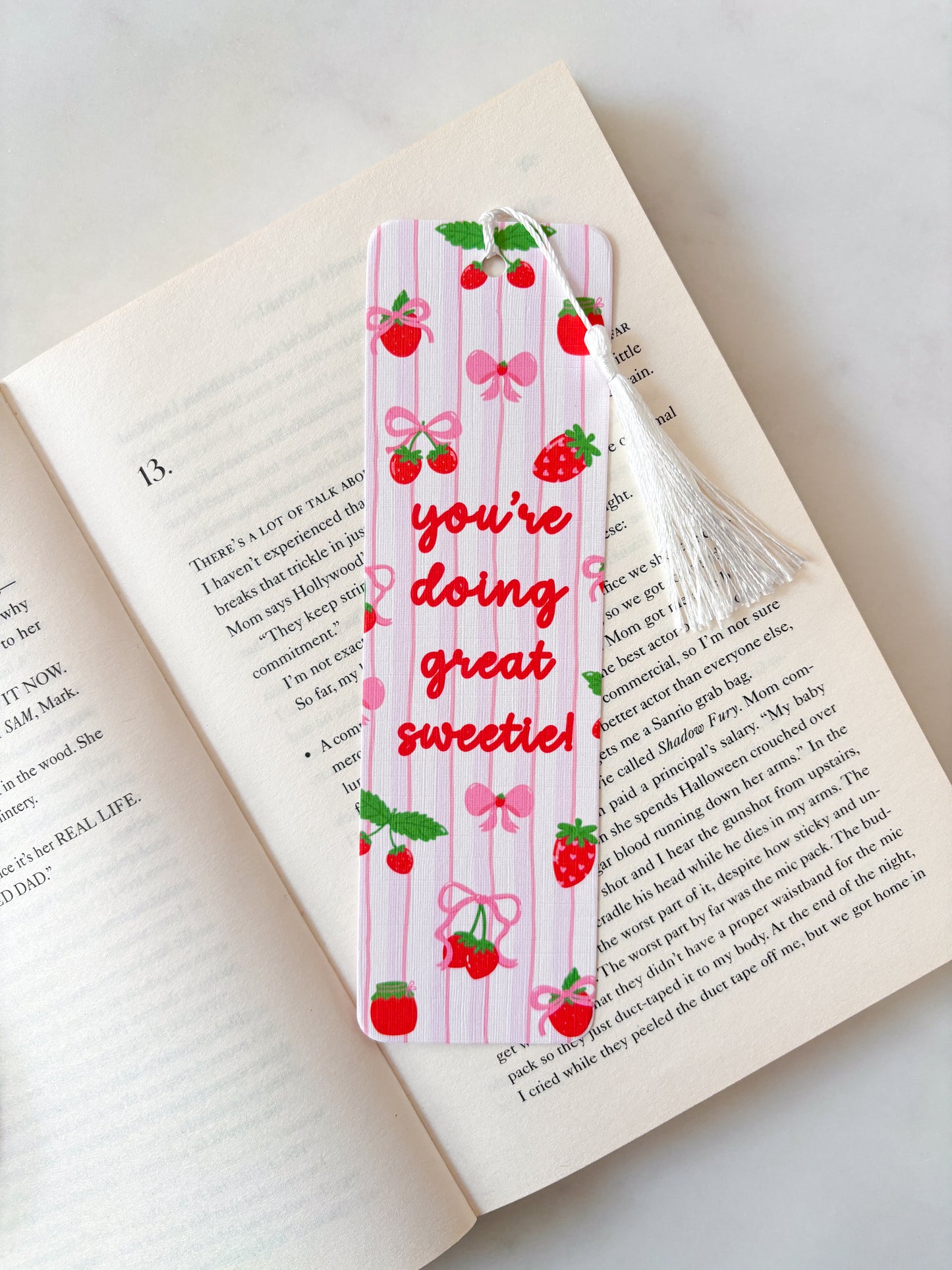 You're Doing Great Sweetie Bookmark