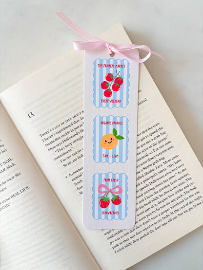 The Farmers Market Bookmark | Fruit & Veg Bookmark