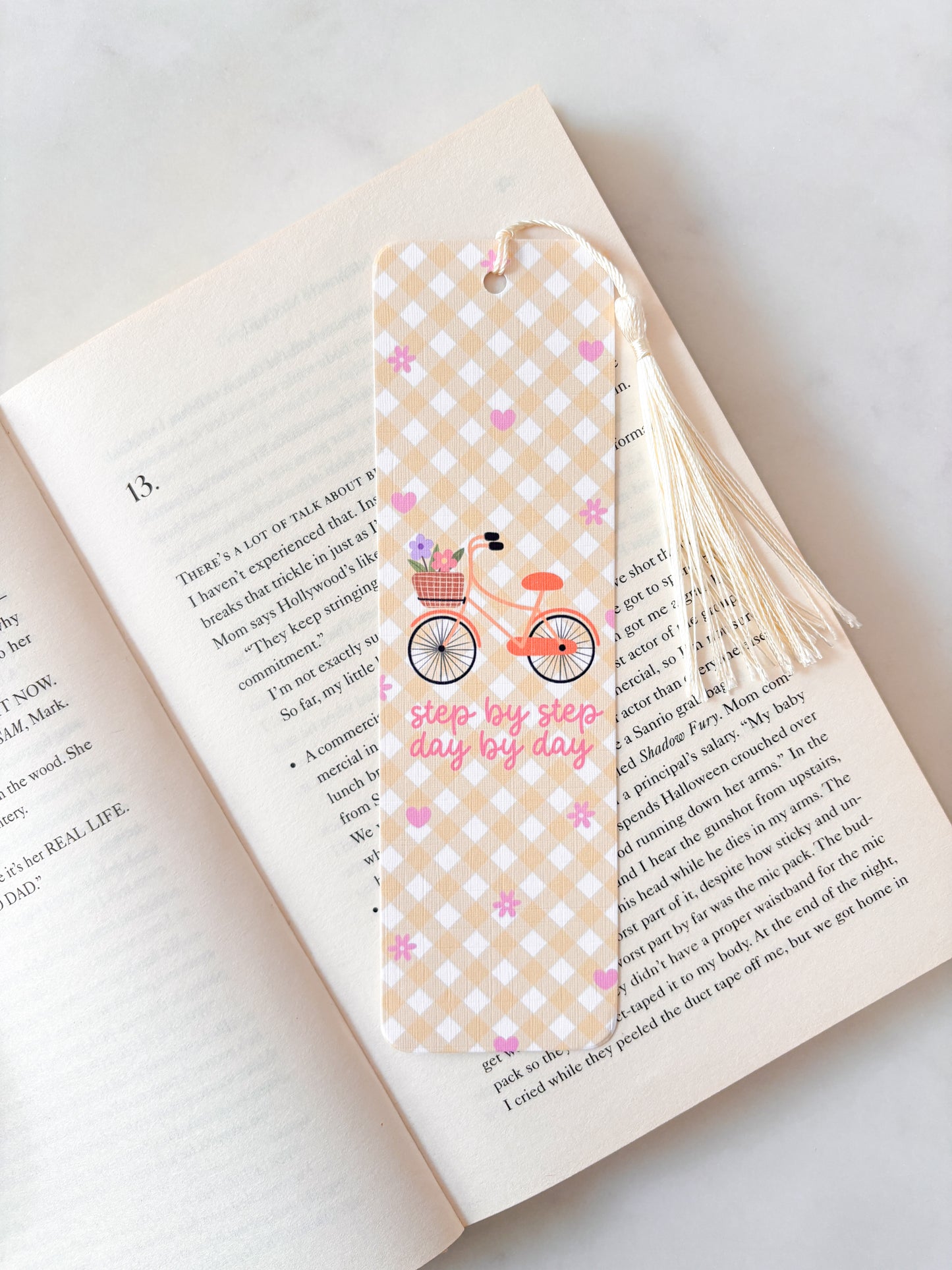 Floral Bicycle Bookmark