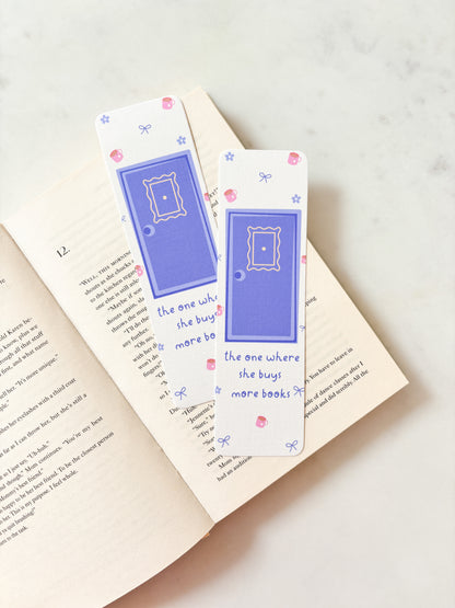 Purple door bookmark friends central perk