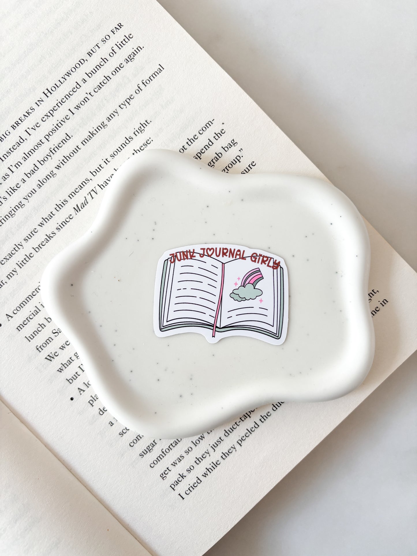 Junk Journal Girly Book Sticker