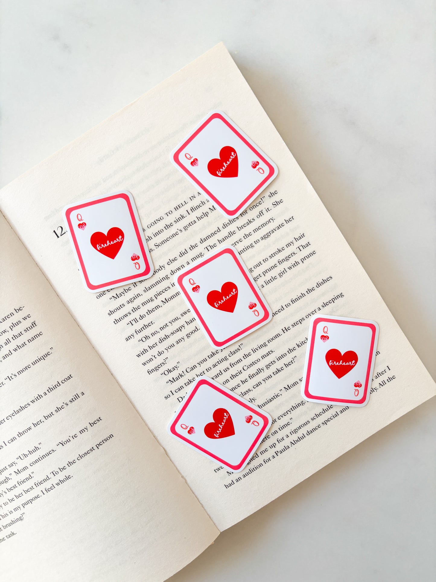 Fireheart Playing Card Sticker