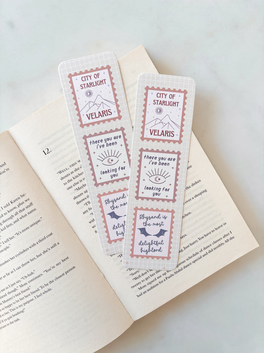 Romantasy Stamps Bookmark | Rhys Bookmark