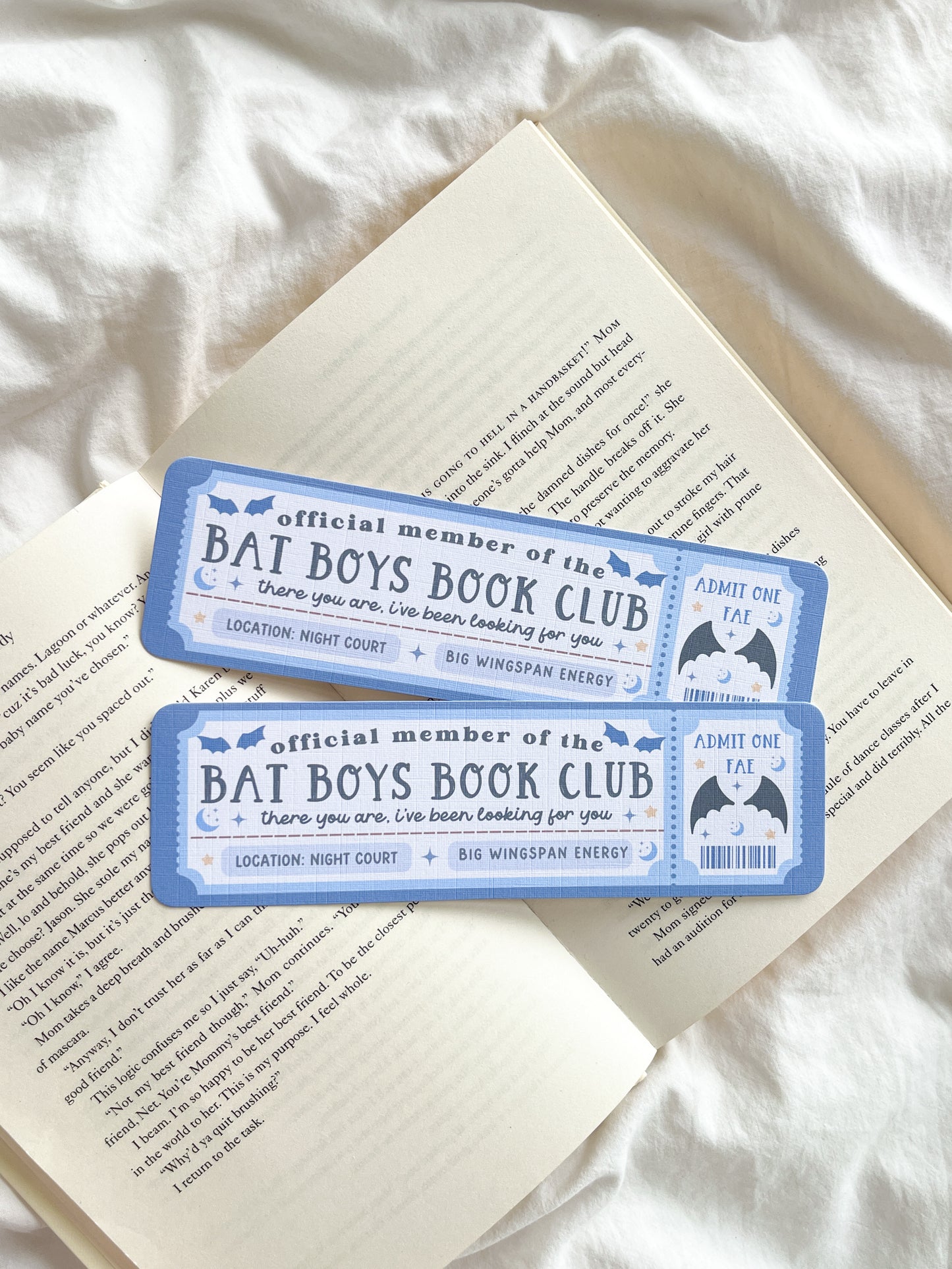 Bat Boys Book Club Bookmark | Acotar Bookmark