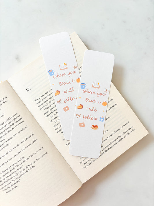 Where you lead I will follow you bookmark gilmore