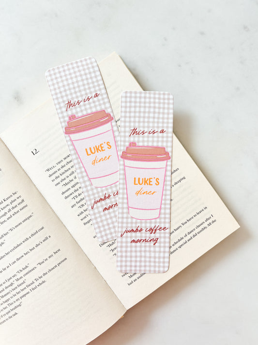 A Jumbo Luke's Coffee Morning Bookmark Coffee Coffee Coffee