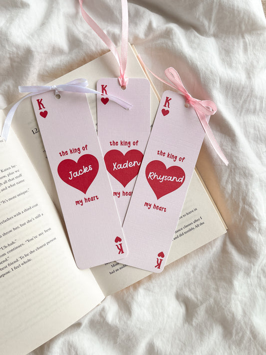 King of My Heart Bookmark | Fantasy Book Boyfriend Bookmark