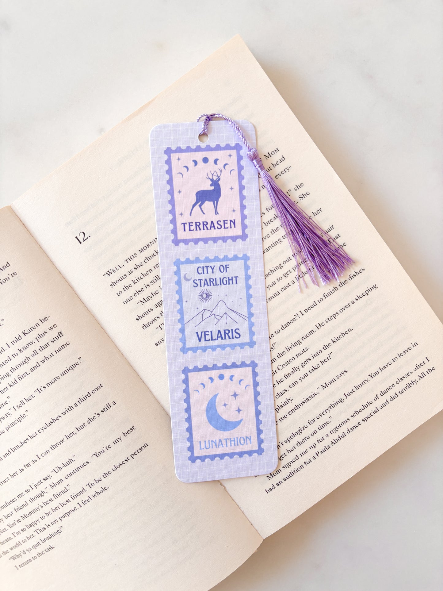 Fantasy Cities Stamps Bookmark