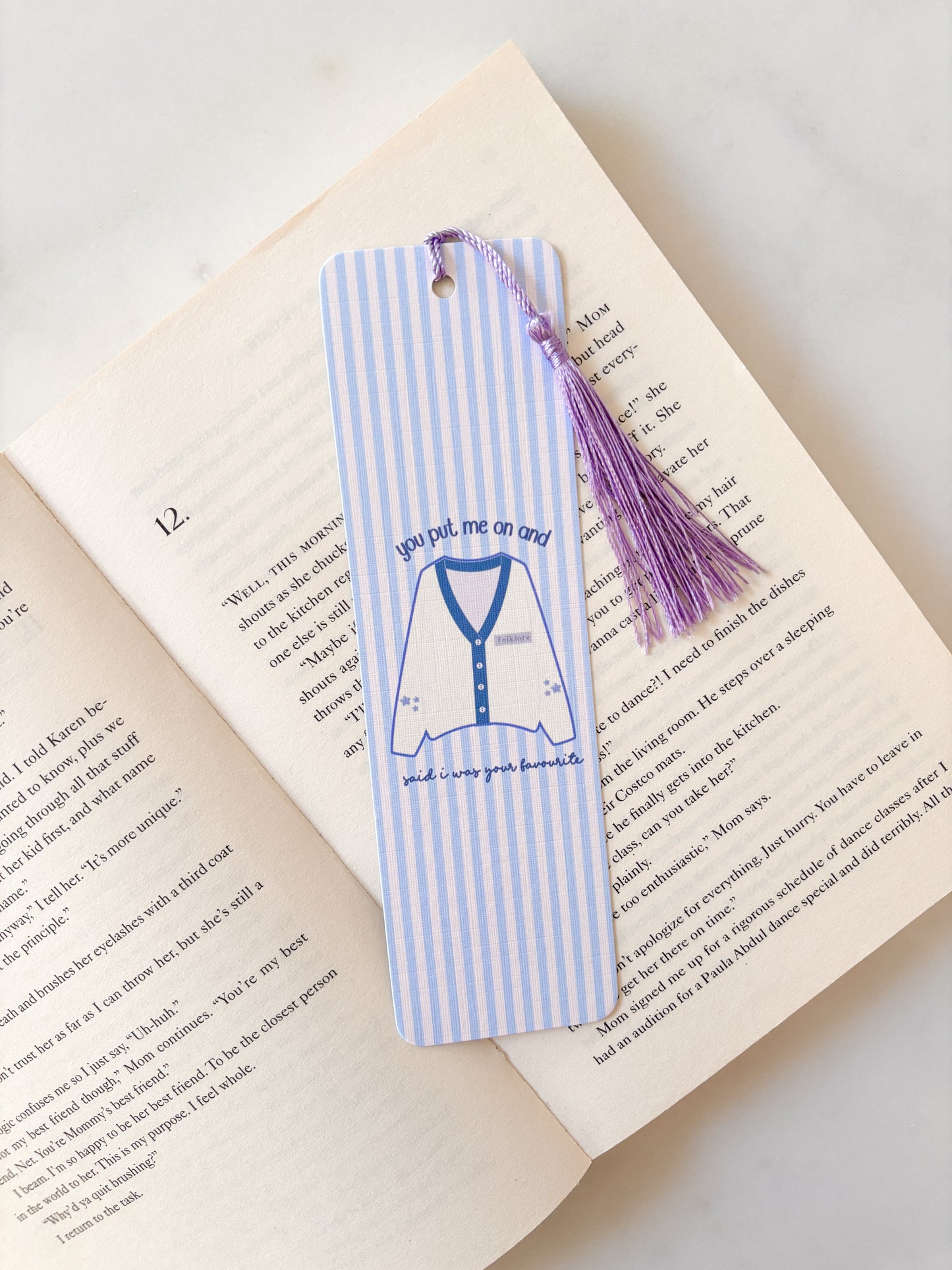 Cozy Cardigan Bookmark