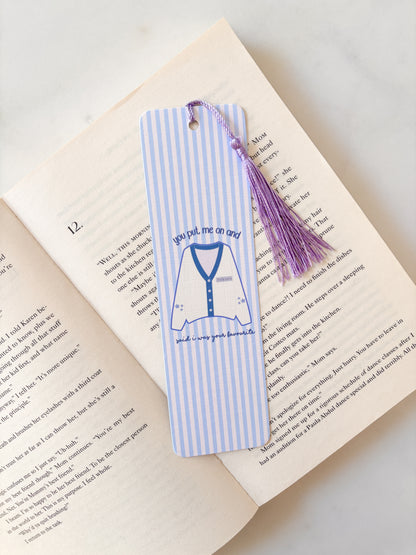 Cozy Cardigan Bookmark