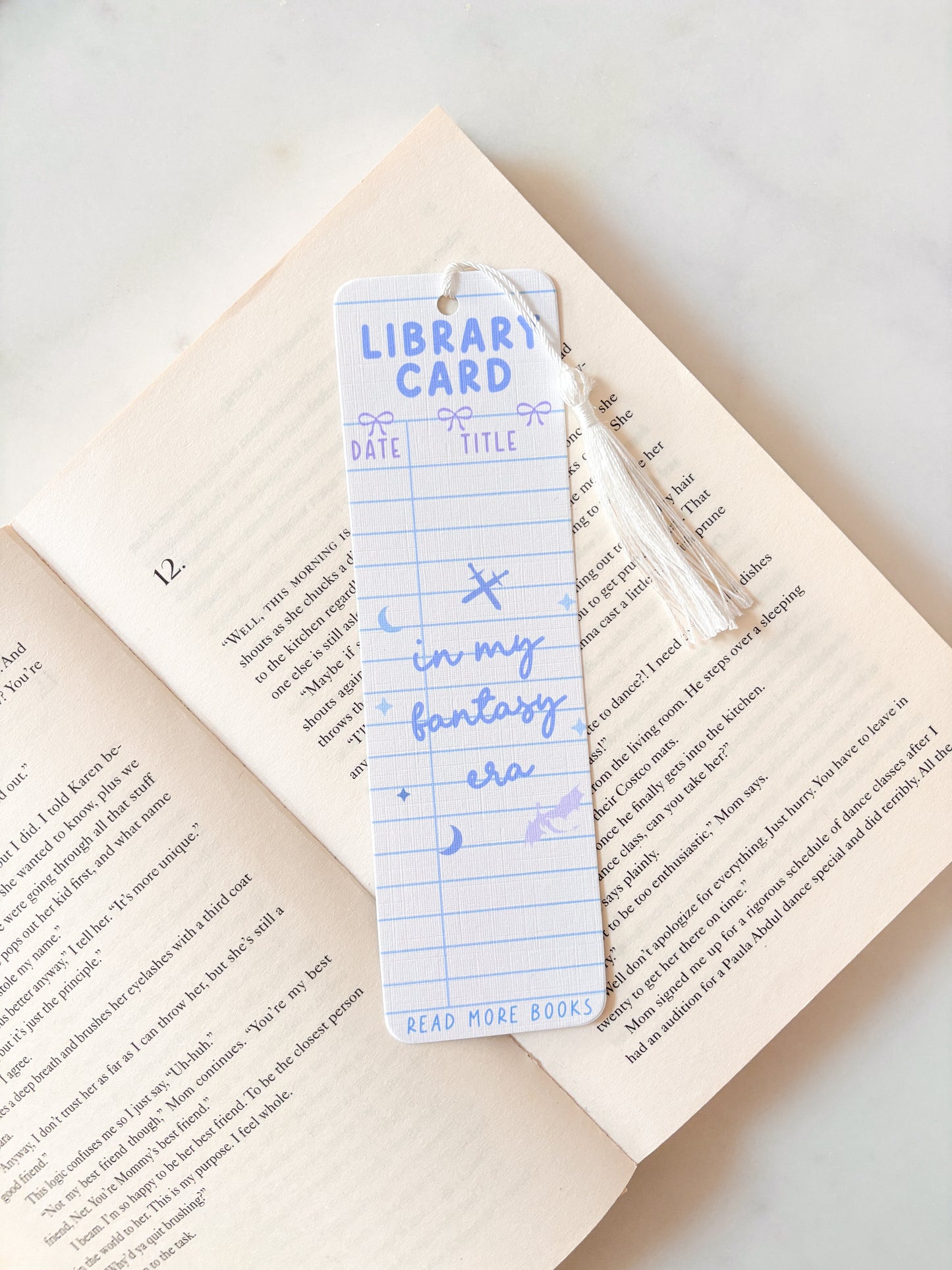 In My Fantasy Era Library Card Bookmark