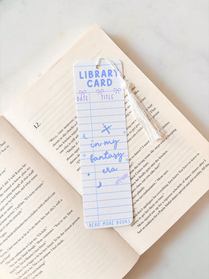 In My Fantasy Era Library Card Bookmark