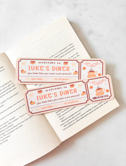 Luke's diner stars hollow bookmark