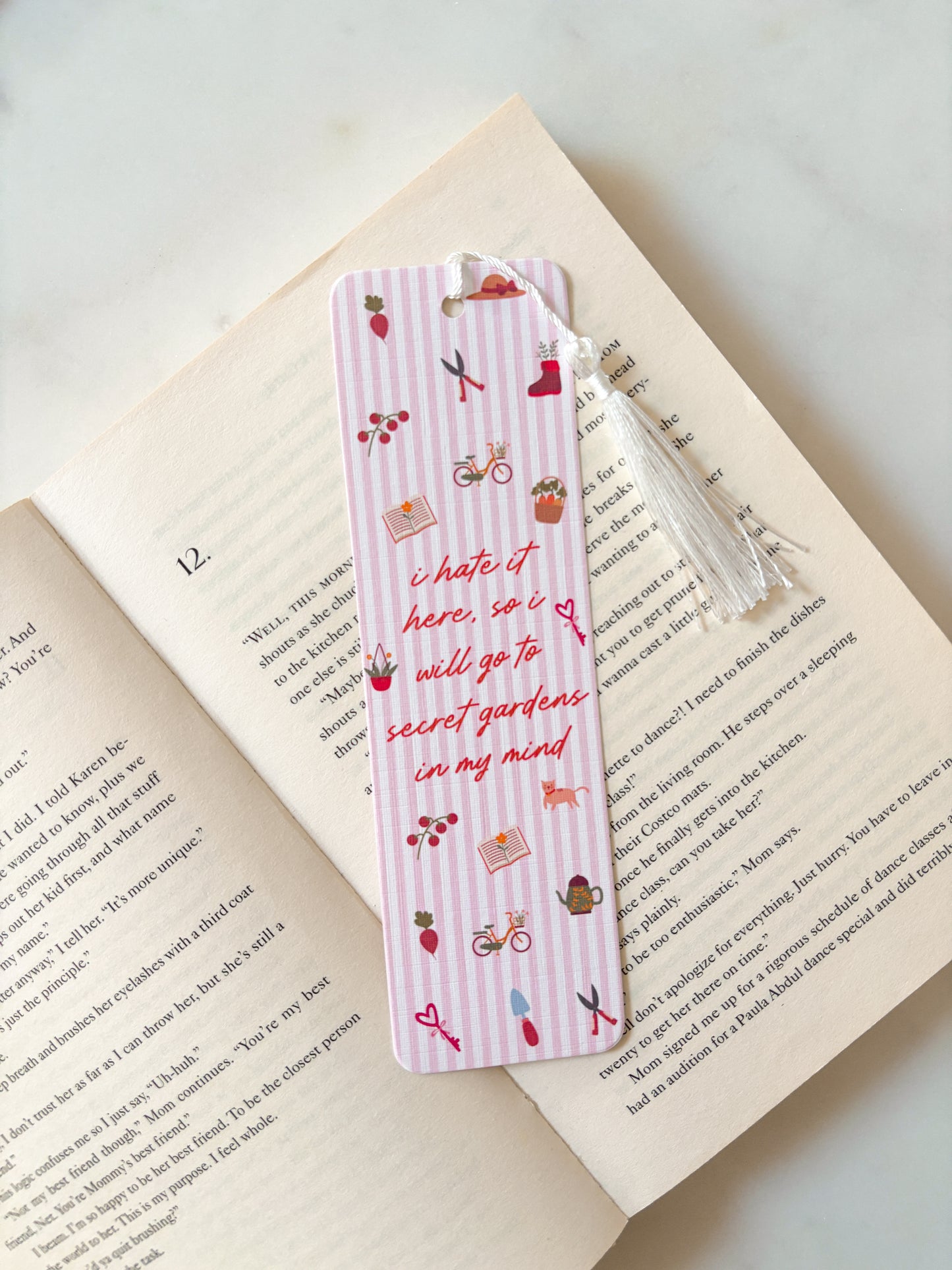 Secret Gardens In My Mind Bookmark | Grandma Hobbies Bookmark