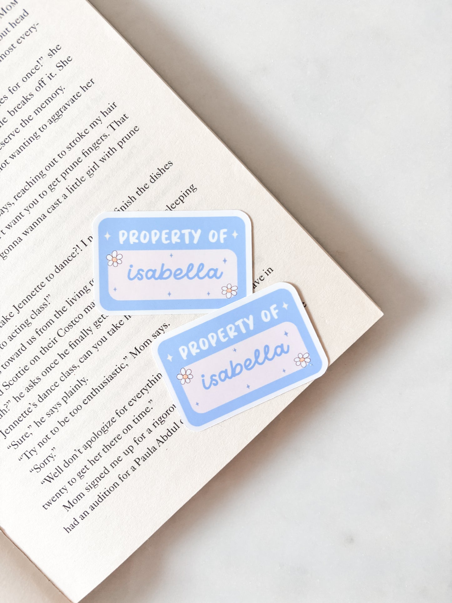 Personalised Property Of Sticker | Name Sticker