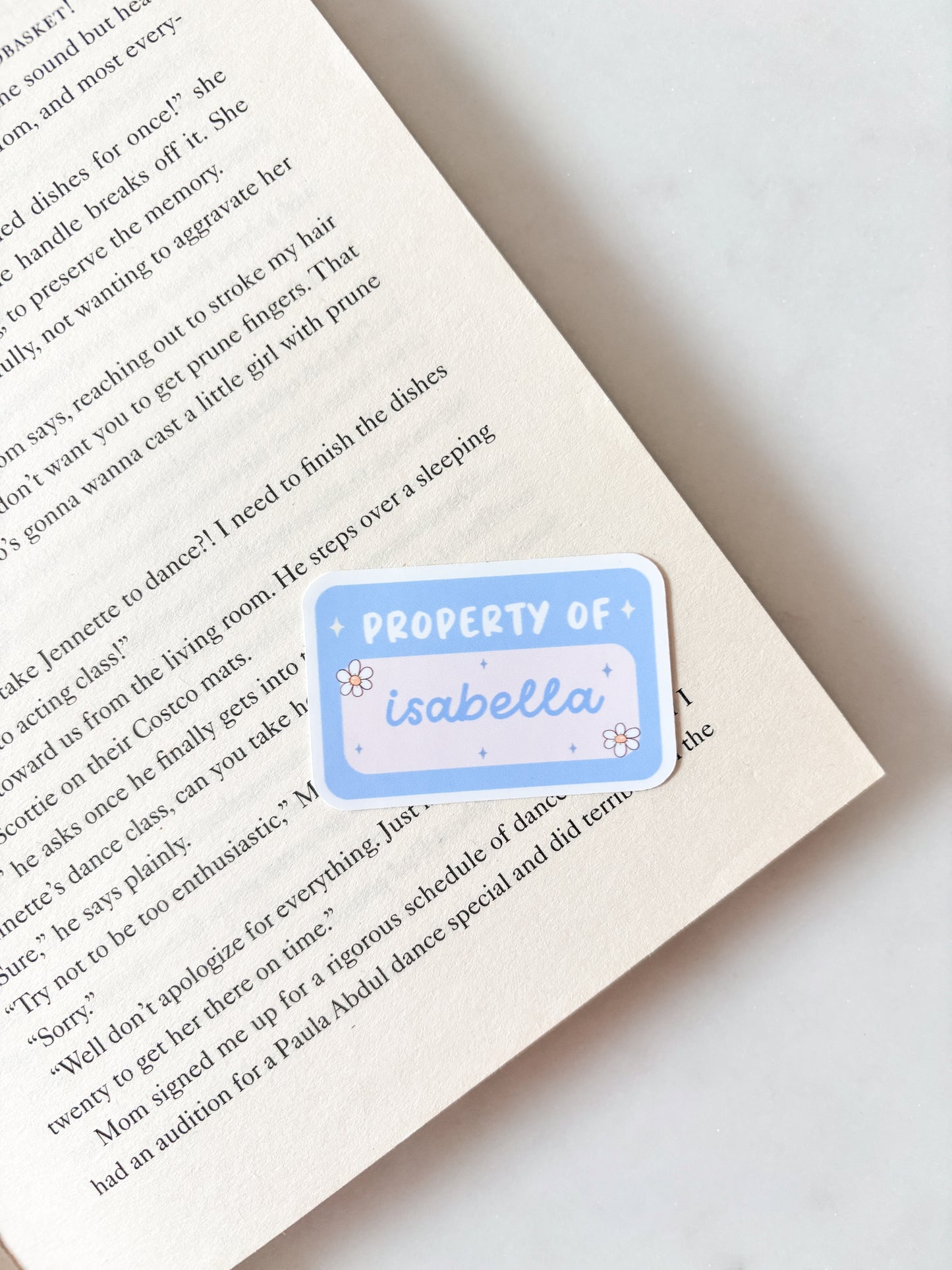 Personalised Property Of Sticker | Name Sticker