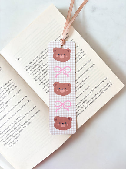 Cosy Teddy Bear Coquette Bookmark