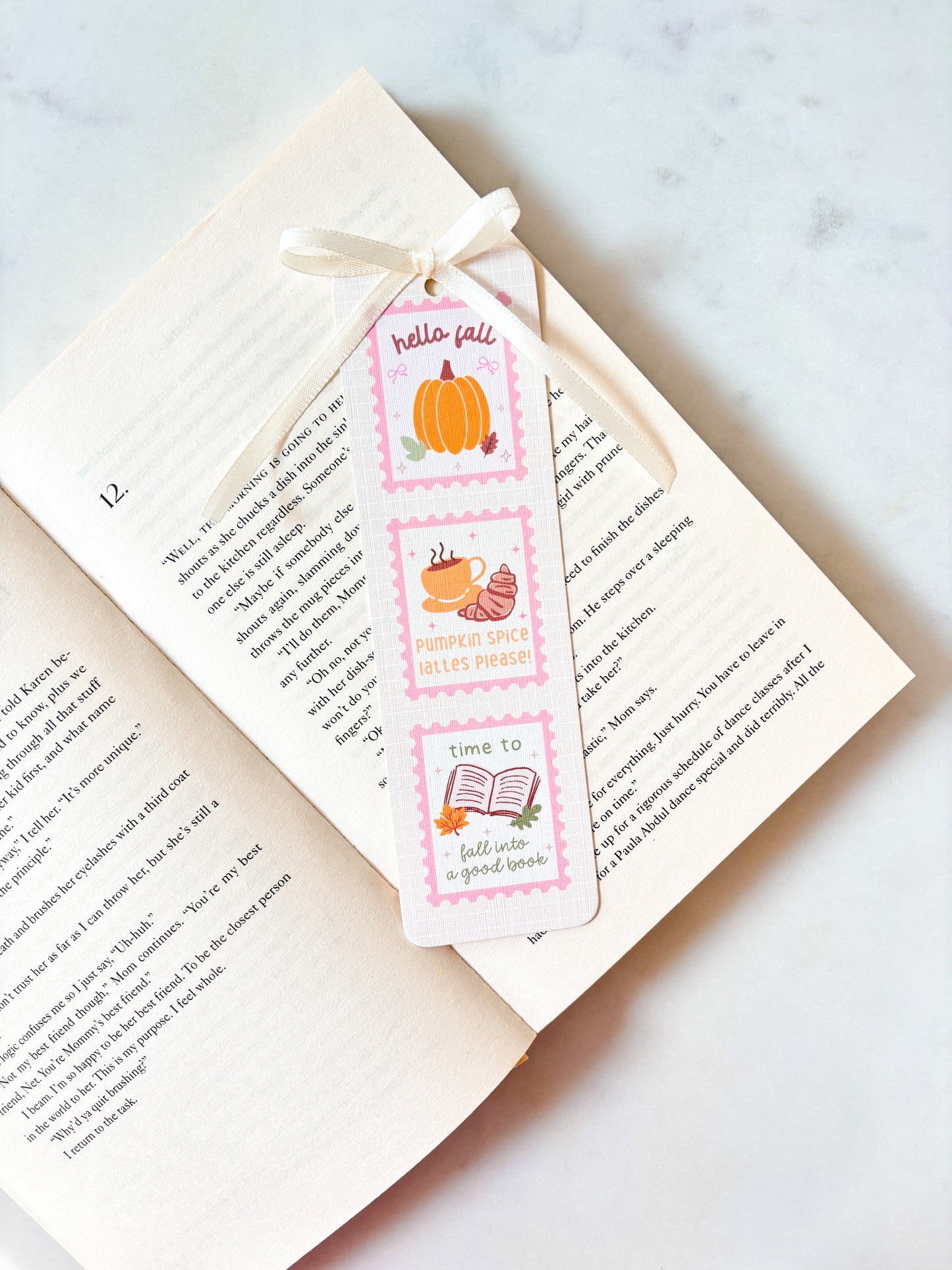 Hello Fall Stamps Bookmark