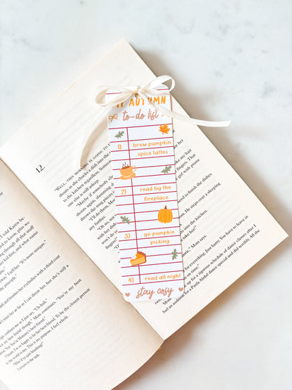 Autumn To-Do List Bookmark