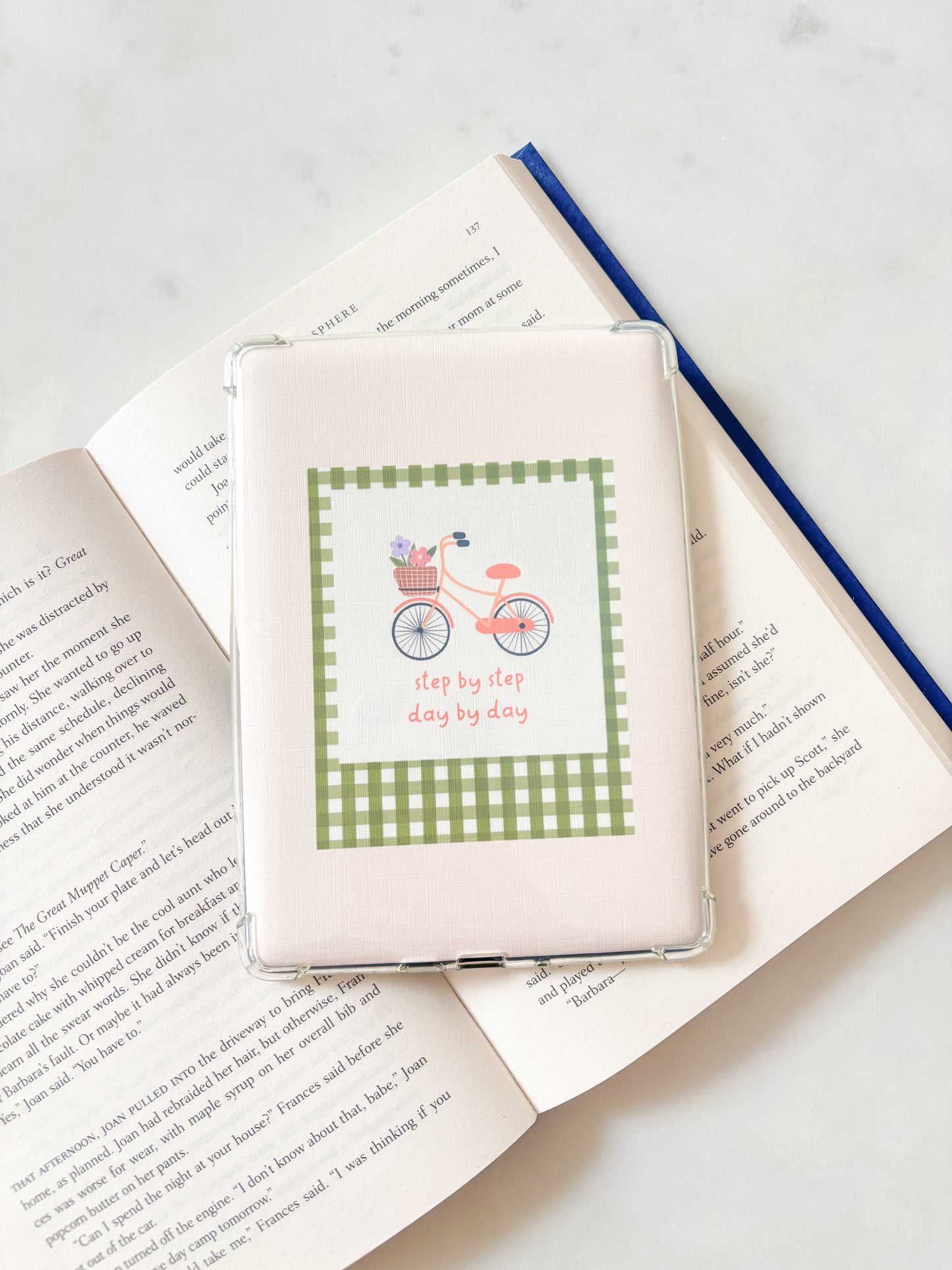 Floral Bicycle Kindle Insert | Spring Ereader Insert