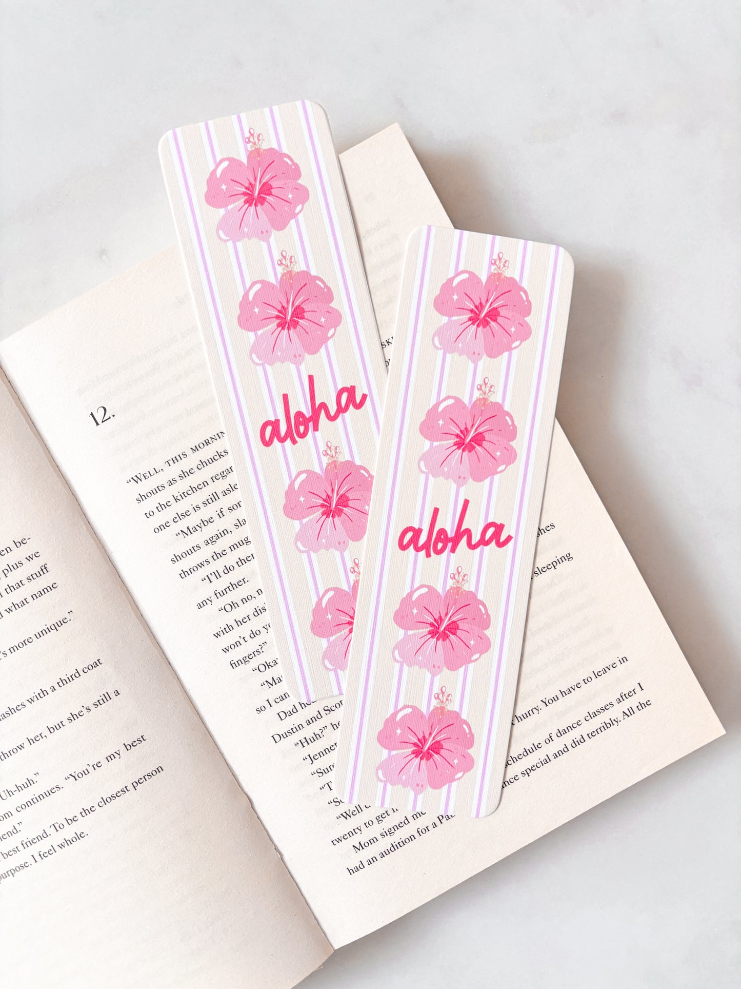 Aloha Bookmark | Tropical Hibiscus Bookmark