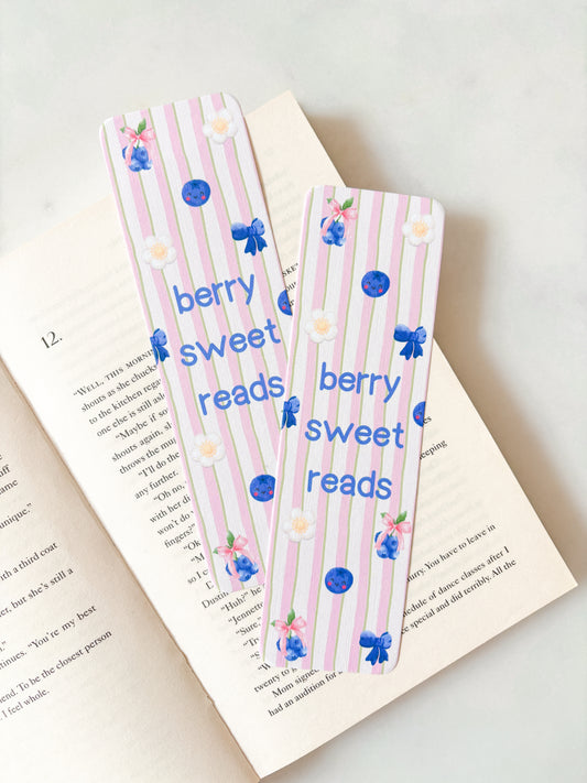 Berry Sweet Reads | Blueberry Bookmark