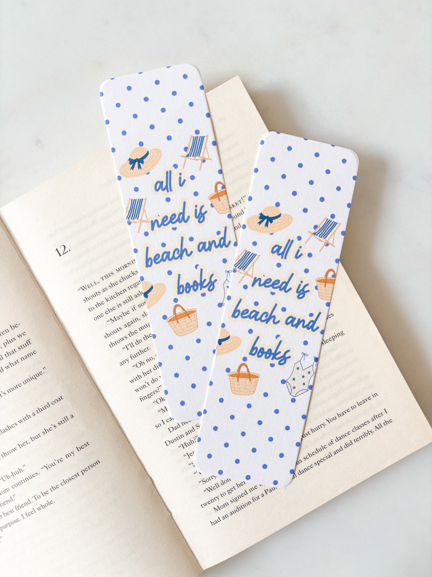 All I Need Is Beach And Books Bookmark