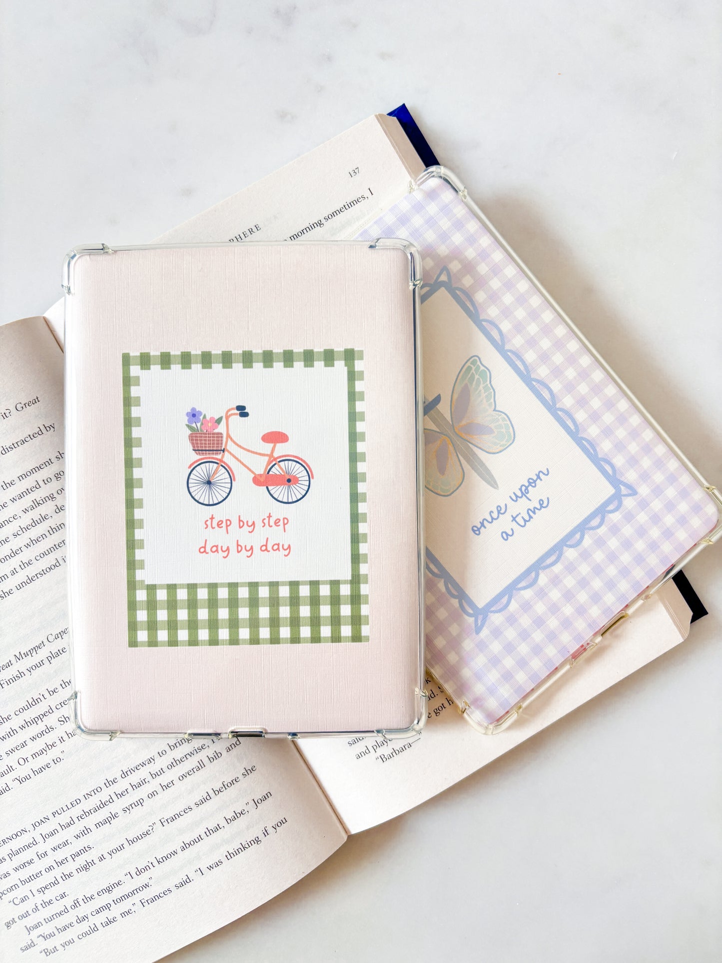 Floral Bicycle Kindle Insert | Spring Ereader Insert