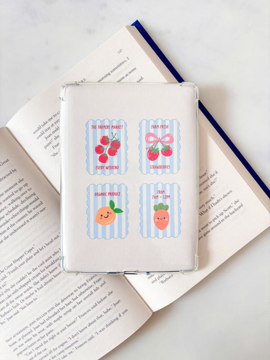 Farmers Market Kindle Insert | Cute Vegetables