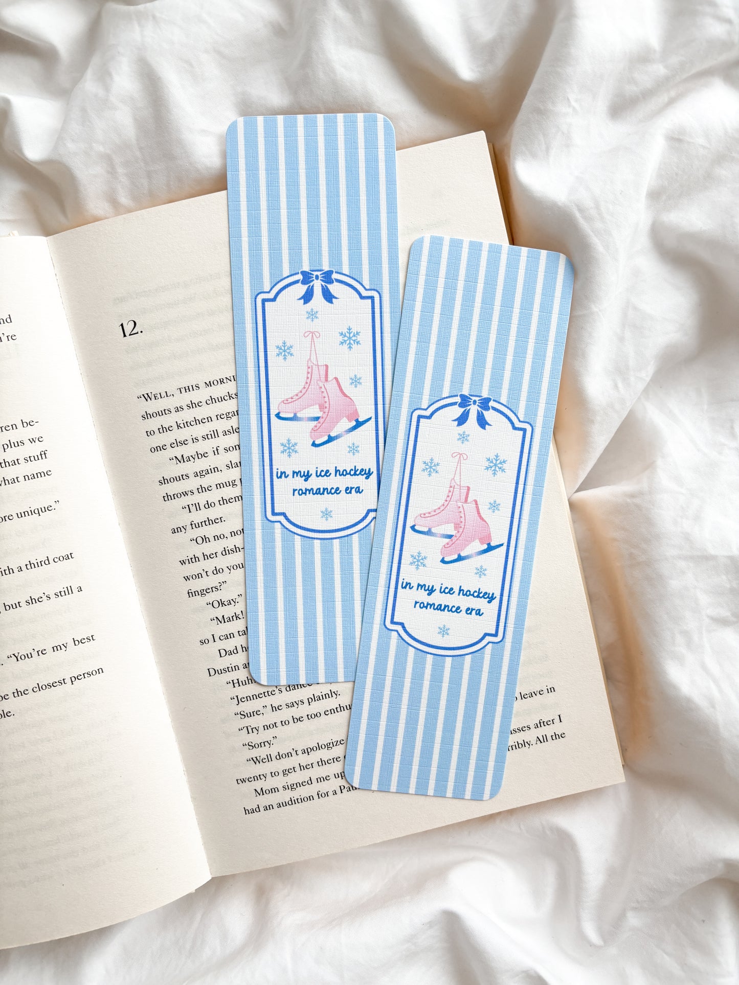 Ice Hockey Romance Era Bookmark