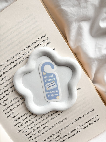 Do Not Disturb Reading In Progress Sticker | Cute Book Sticker