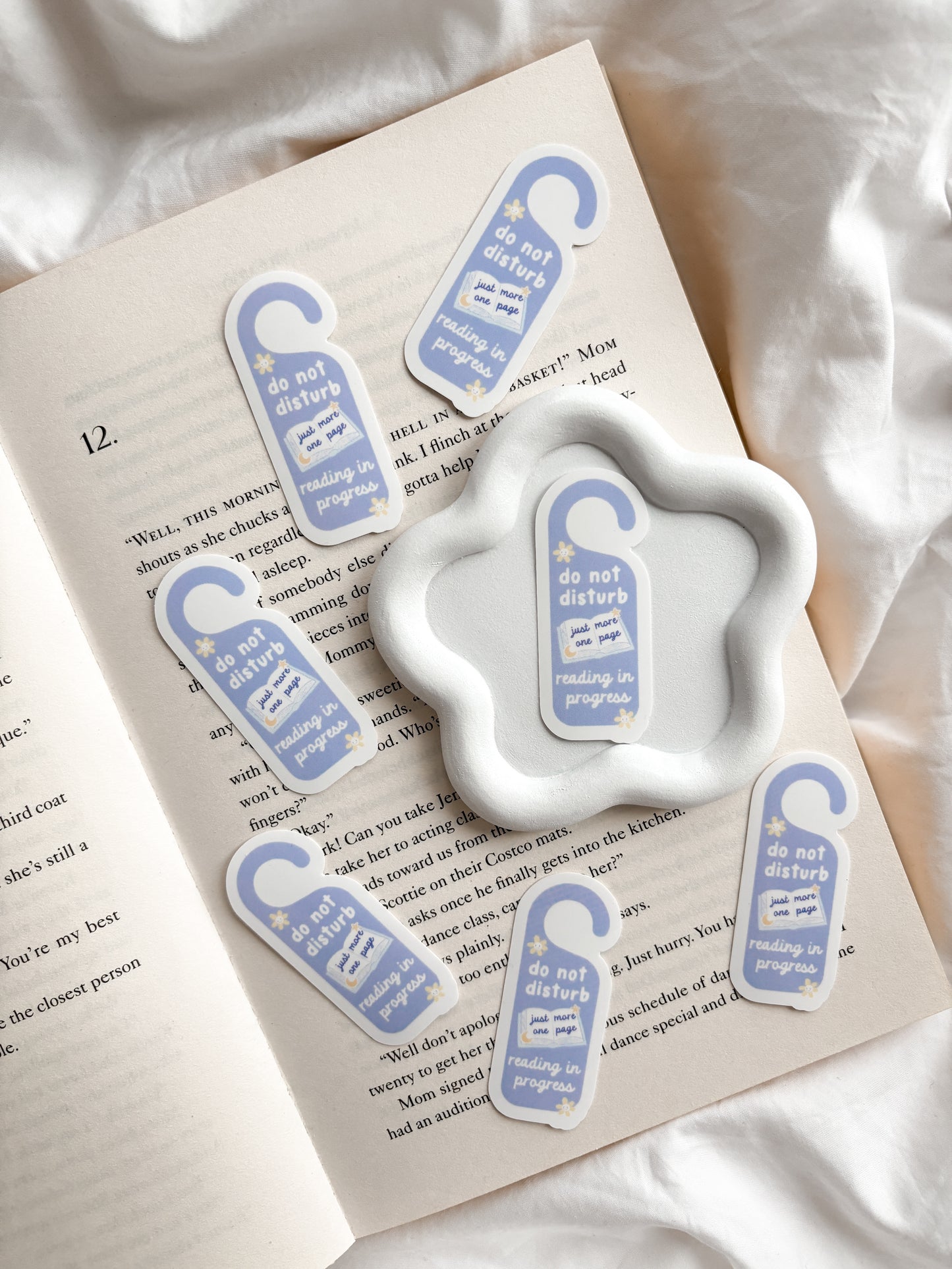 Do Not Disturb Reading In Progress Sticker | Cute Book Sticker