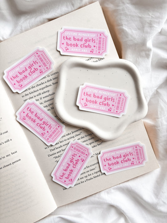 Bad Girls Book Club Ticket Sticker