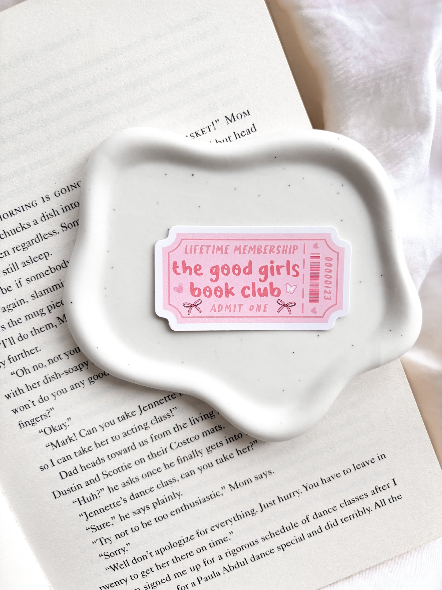 Good Girls Book Club Ticket Sticker