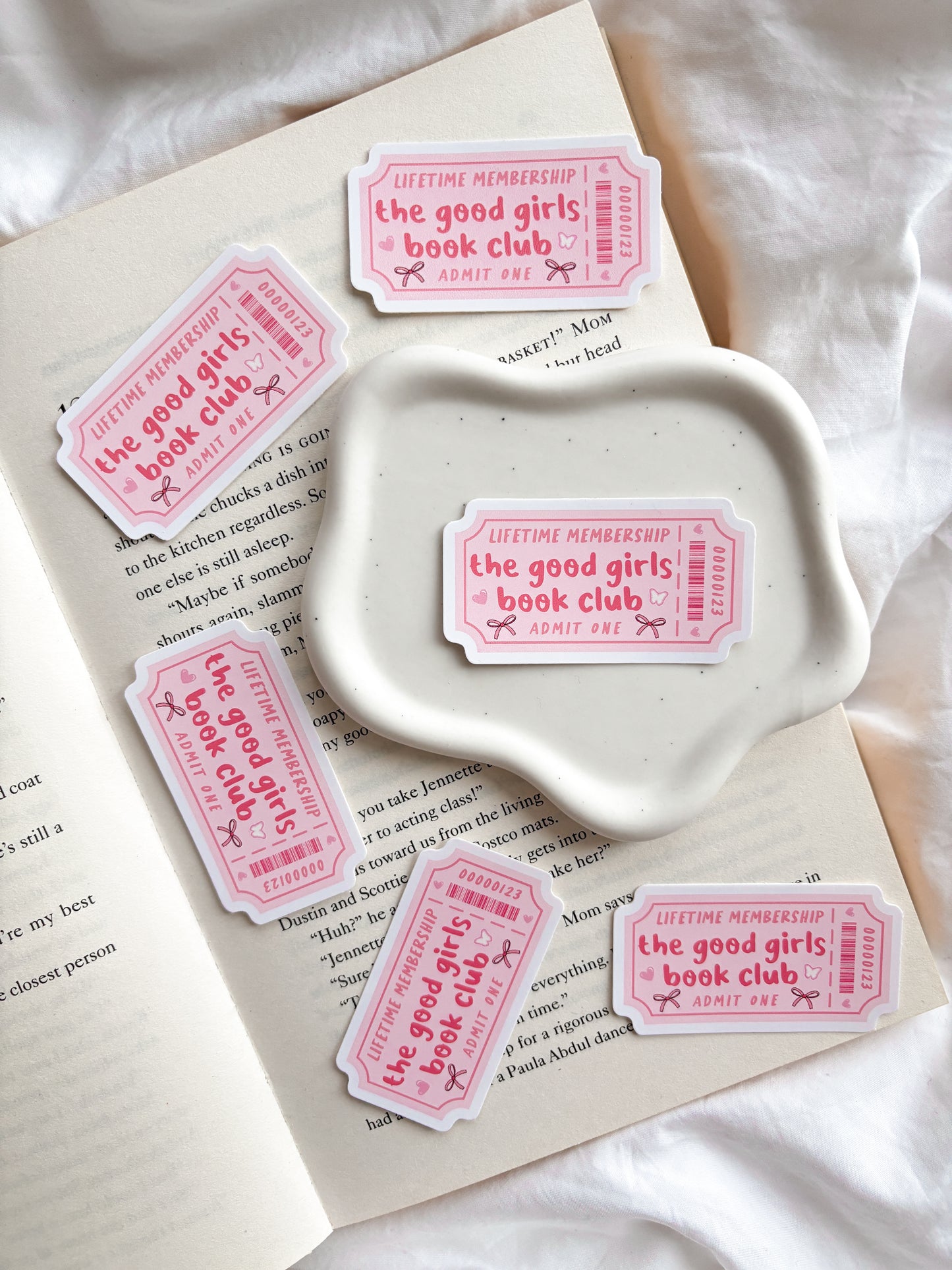 Good Girls Book Club Ticket Sticker