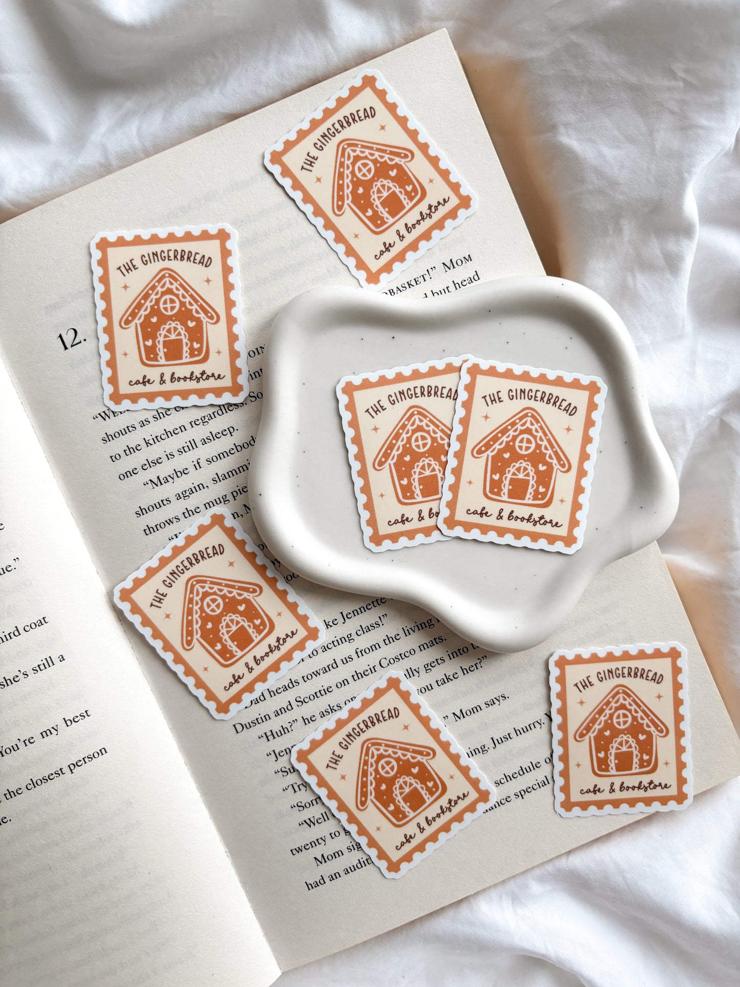 Gingerbread Cafe Stamp Sticker