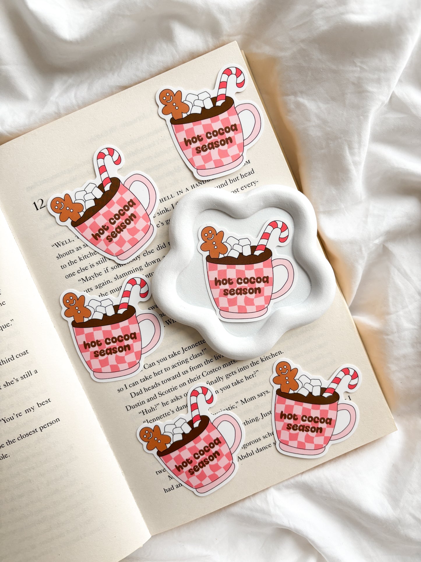 Gingerbread Man Hot Cocoa Season Sticker