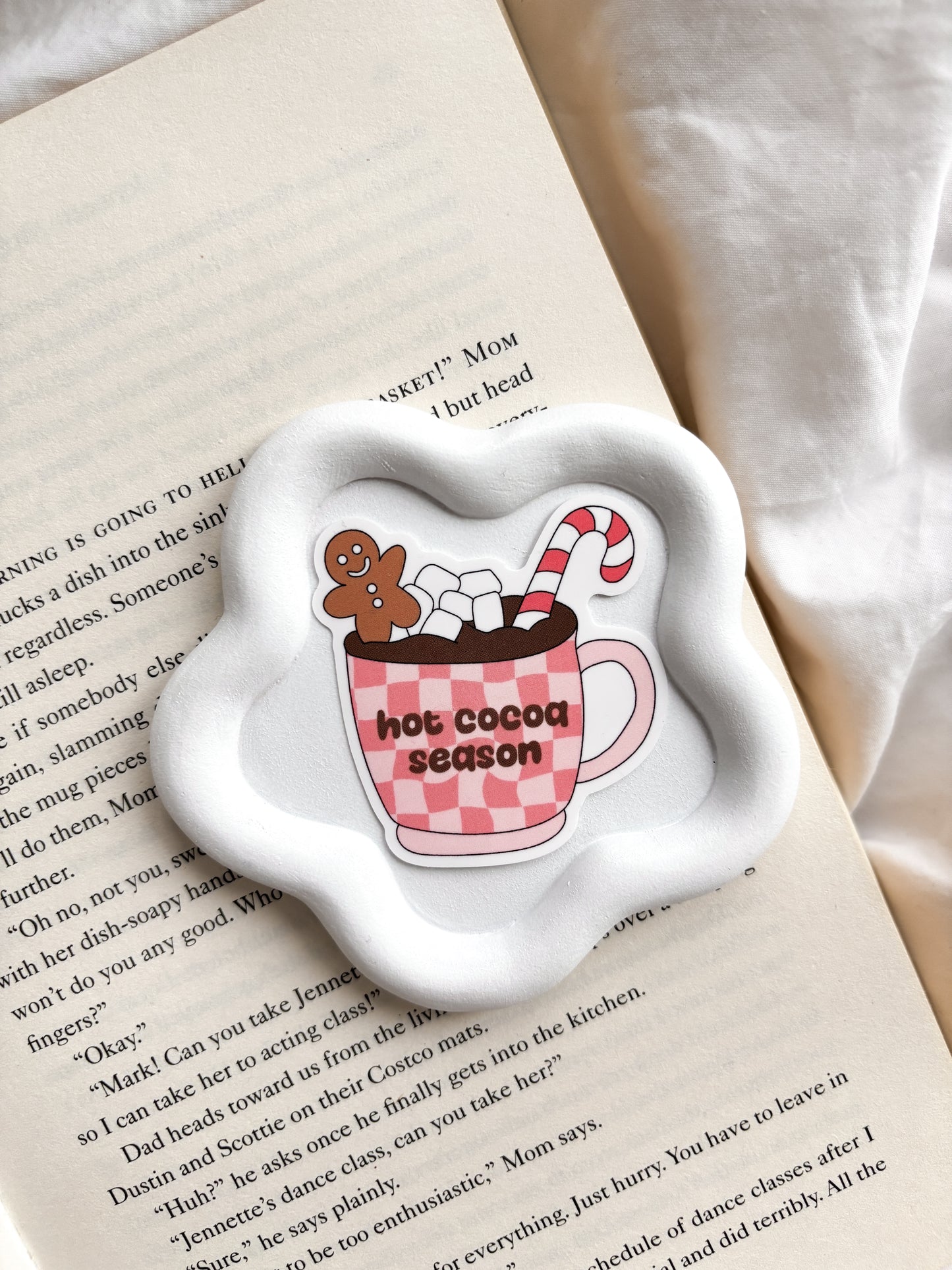 Gingerbread Man Hot Cocoa Season Sticker