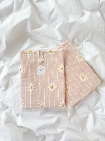 Vintage Pink Flowers E-reader Sleeve Pouch