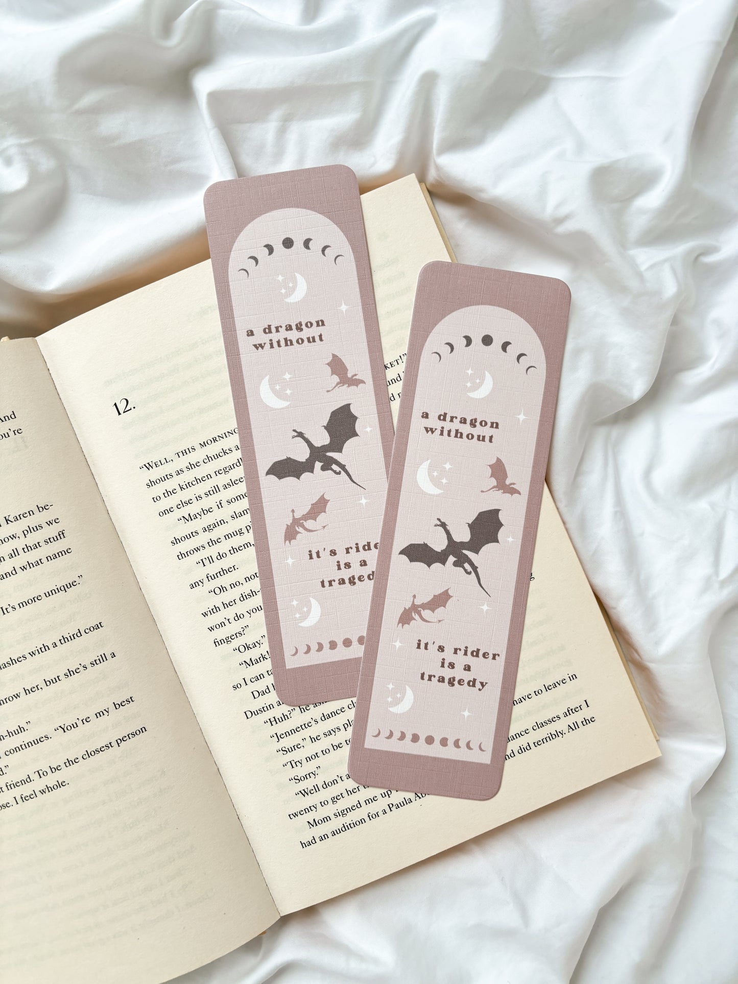 A Dragon Without It's Rider Quote Bookmark