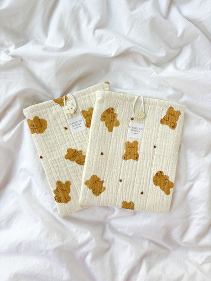Fluffy Teddy Bear E-reader Sleeve Pouch
