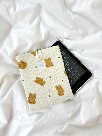 Fluffy Teddy Bear E-reader Sleeve Pouch