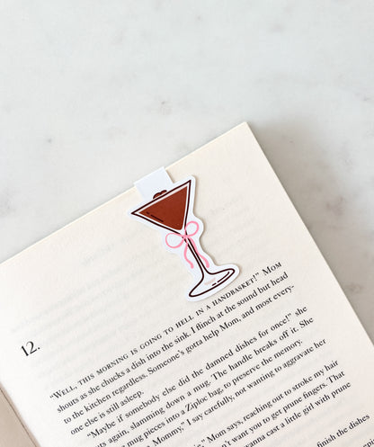 Espresso martini bow bookmark