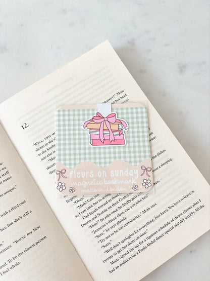 Coquette Book Stack Magnetic Bookmark