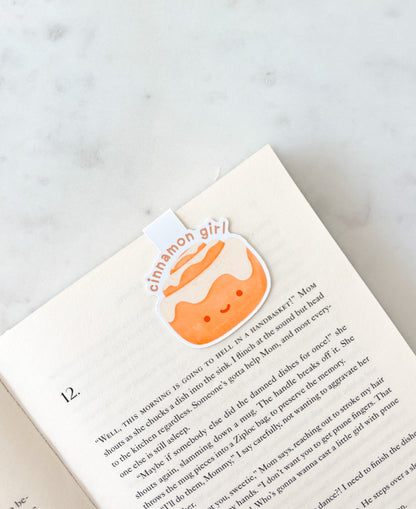 Cinnamon roll sticker bookmark