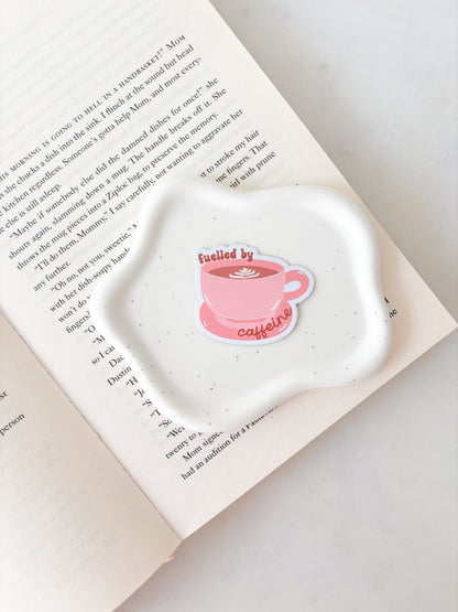 Fuelled By Caffeine Coffee Lover Sticker