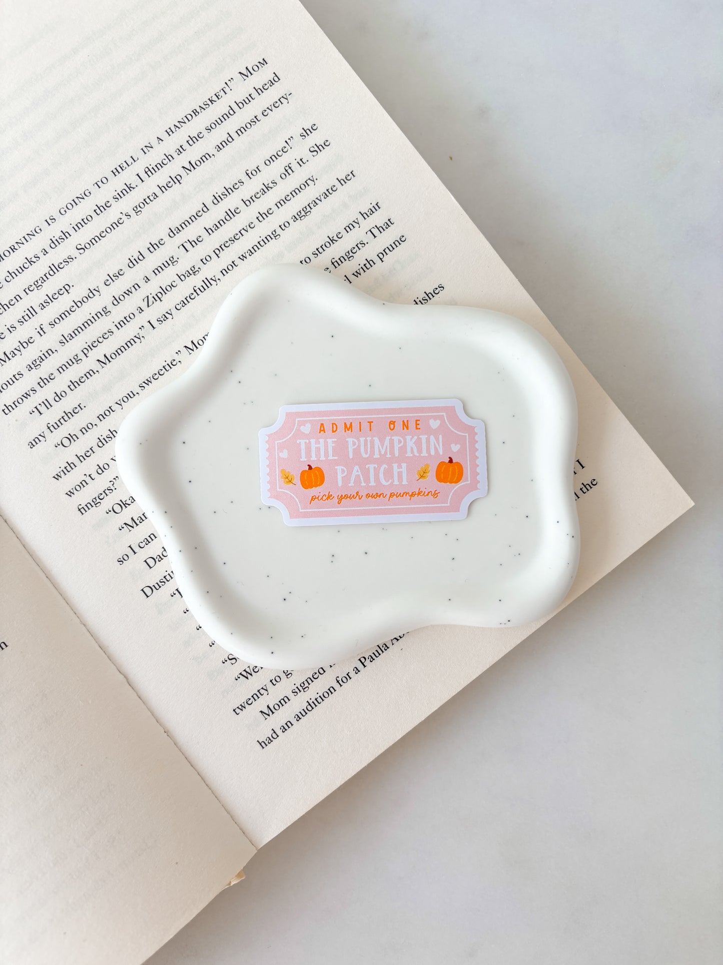 Pumpkin Patch Ticket Sticker