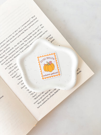 Stars Hollow Pumpkin Stamp Sticker