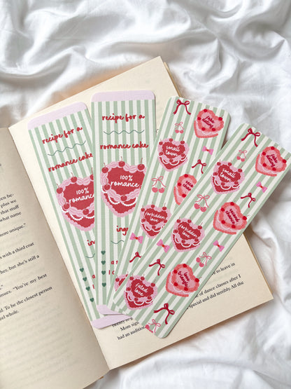 Recipe For A Romance Cake Bookmark